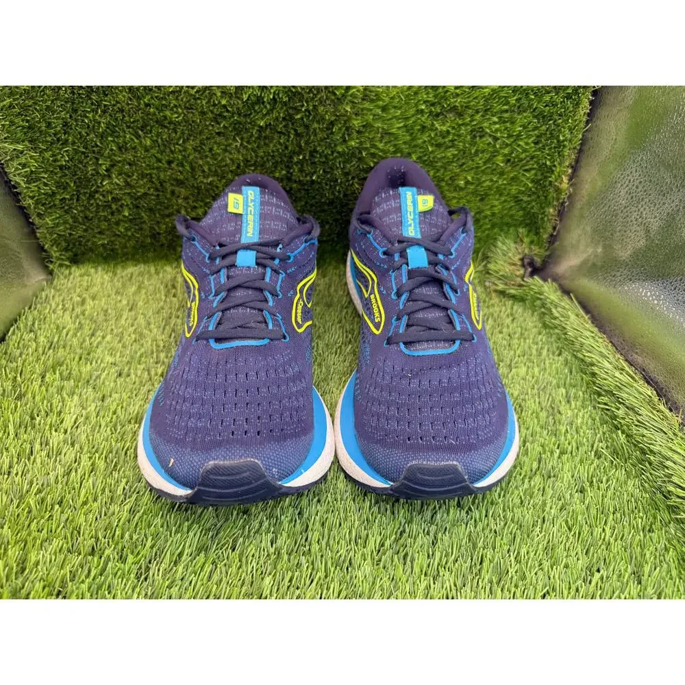 Brooks Glycerin 19 1103561D443 Athletic Sneaker Men's 11D Blue Mesh Gym Training